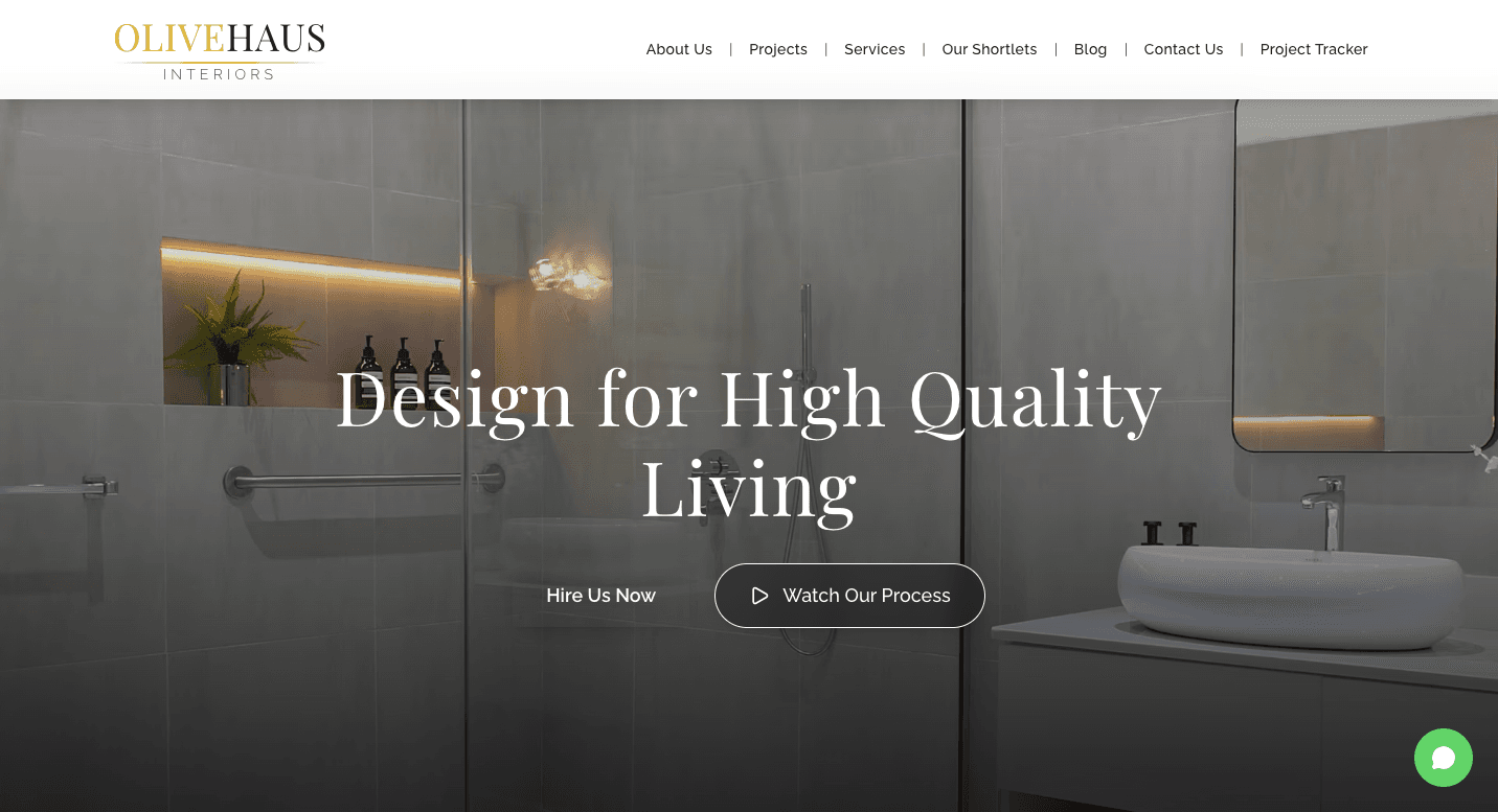 OliveHaus Interiors Website