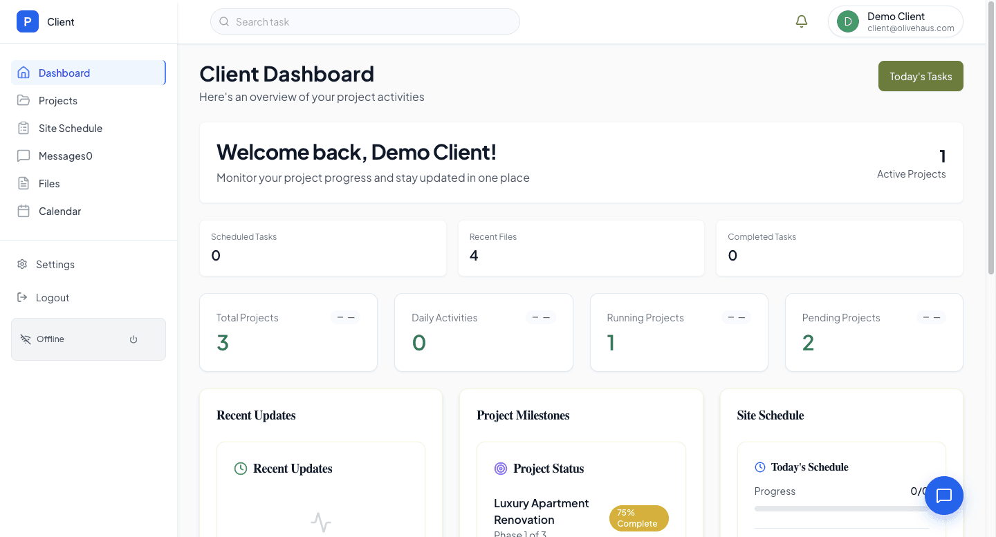 OliveHaus Manager screenshot 1