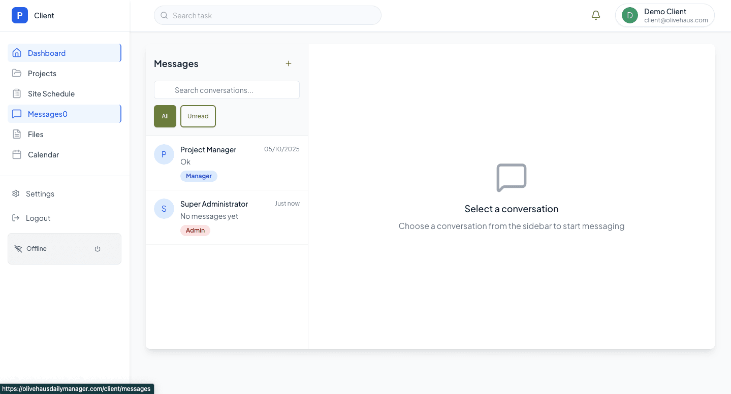 OliveHaus Manager screenshot 2