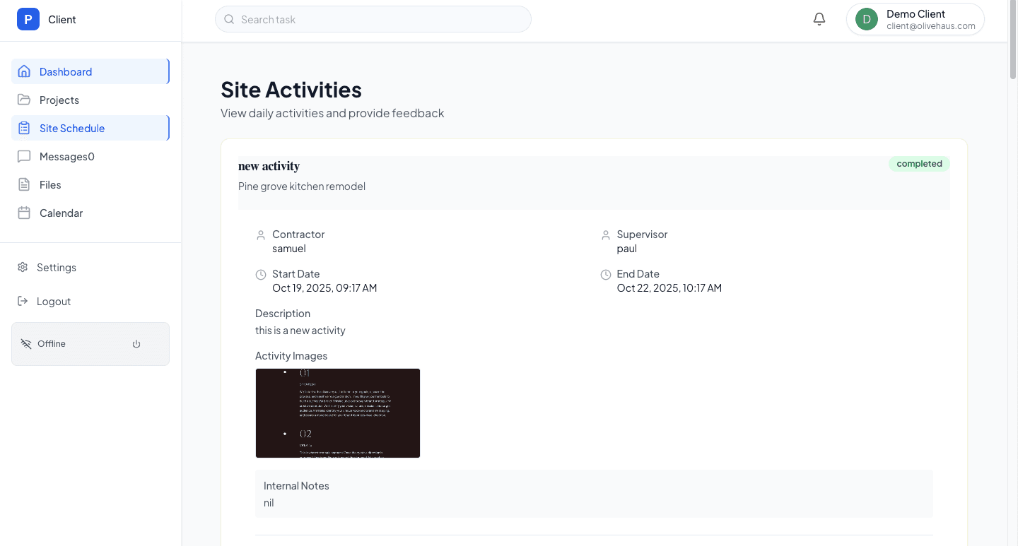 OliveHaus Manager screenshot 3